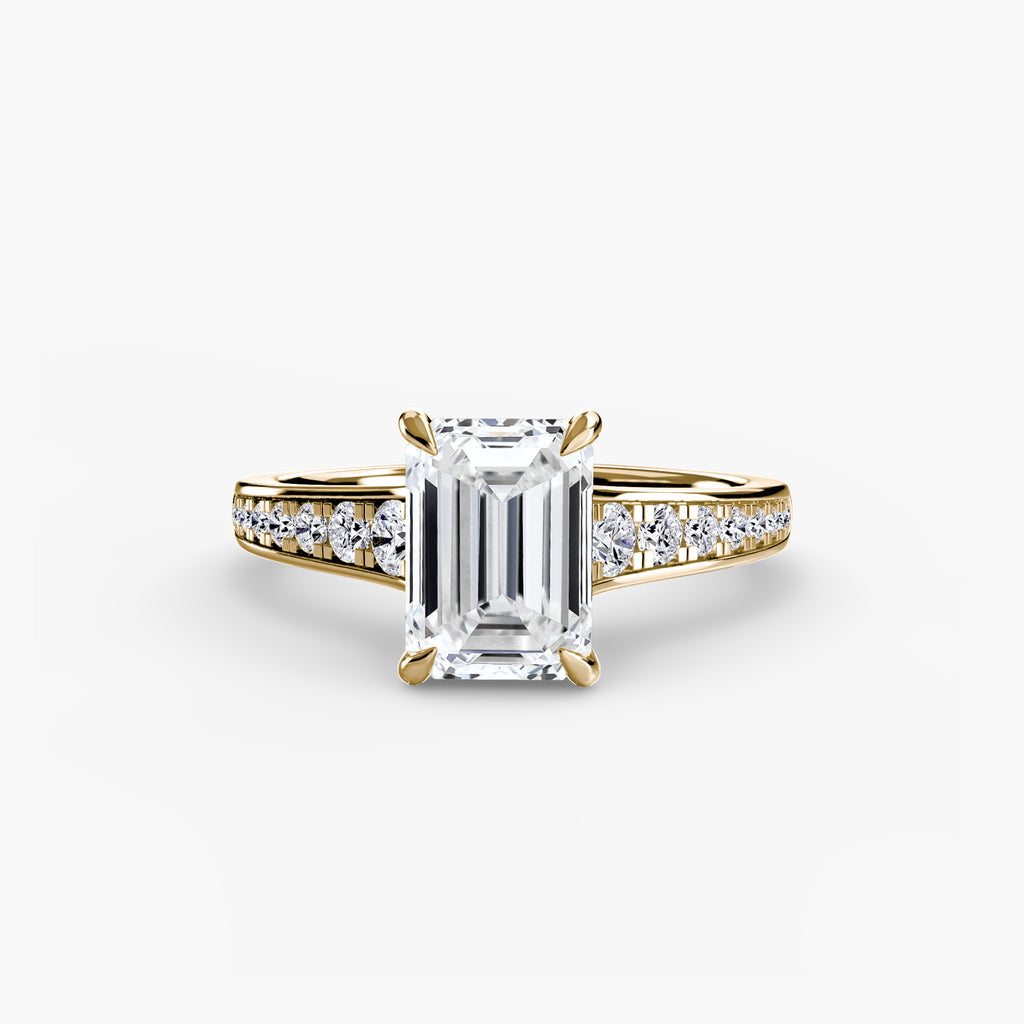 Keeper Solitaire Ring with Pavé