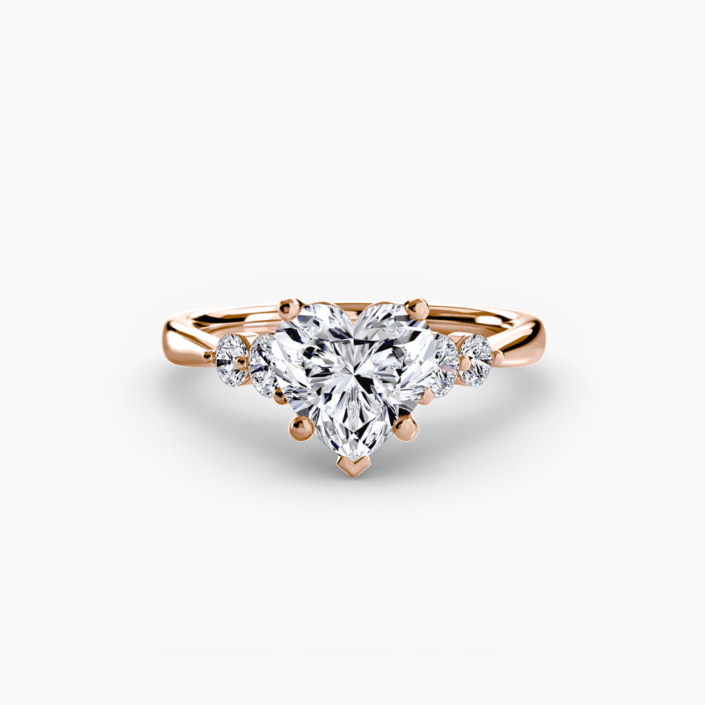 Luxe Solitaire Ring with Shoulder Accents