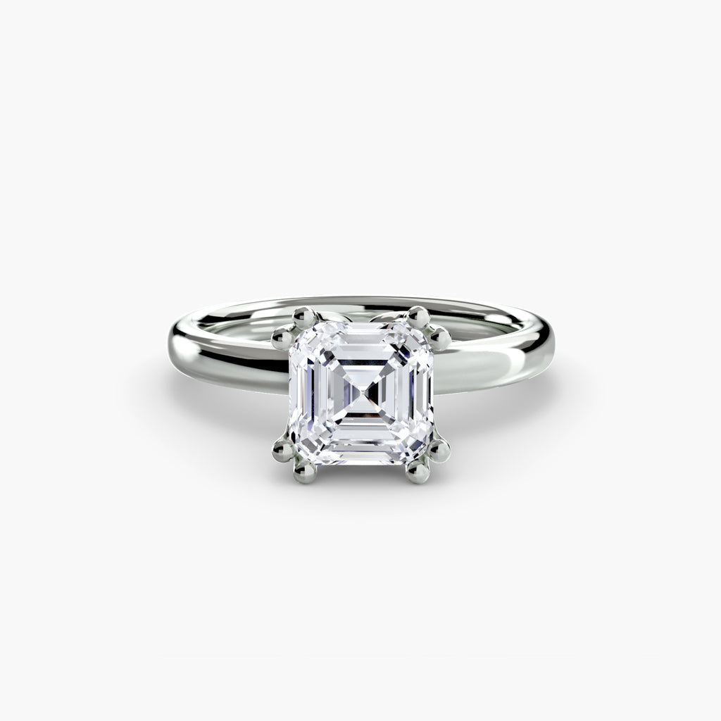 Giorgi Double Prong Solitaire Ring