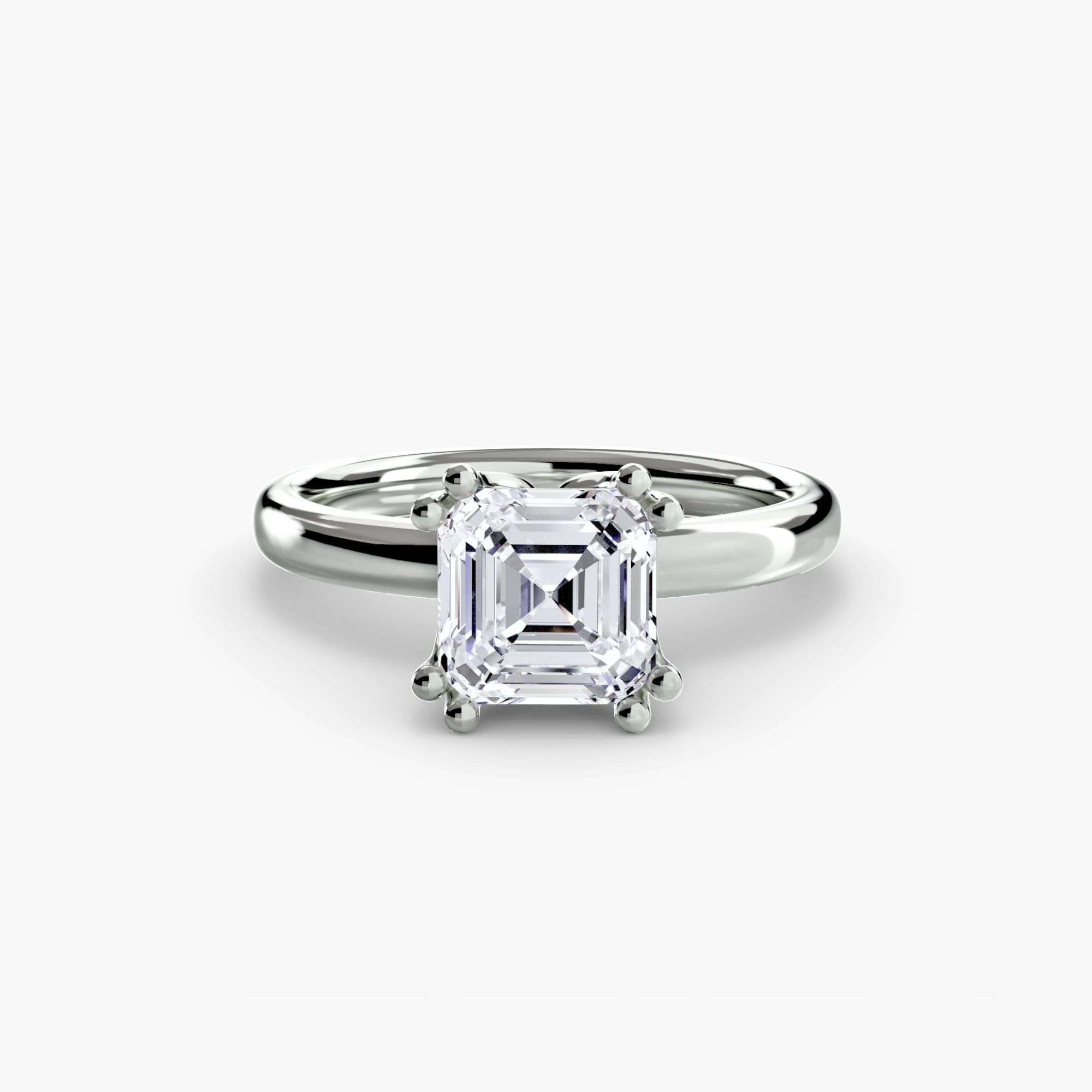 Giorgi Double Prong Solitaire Ring