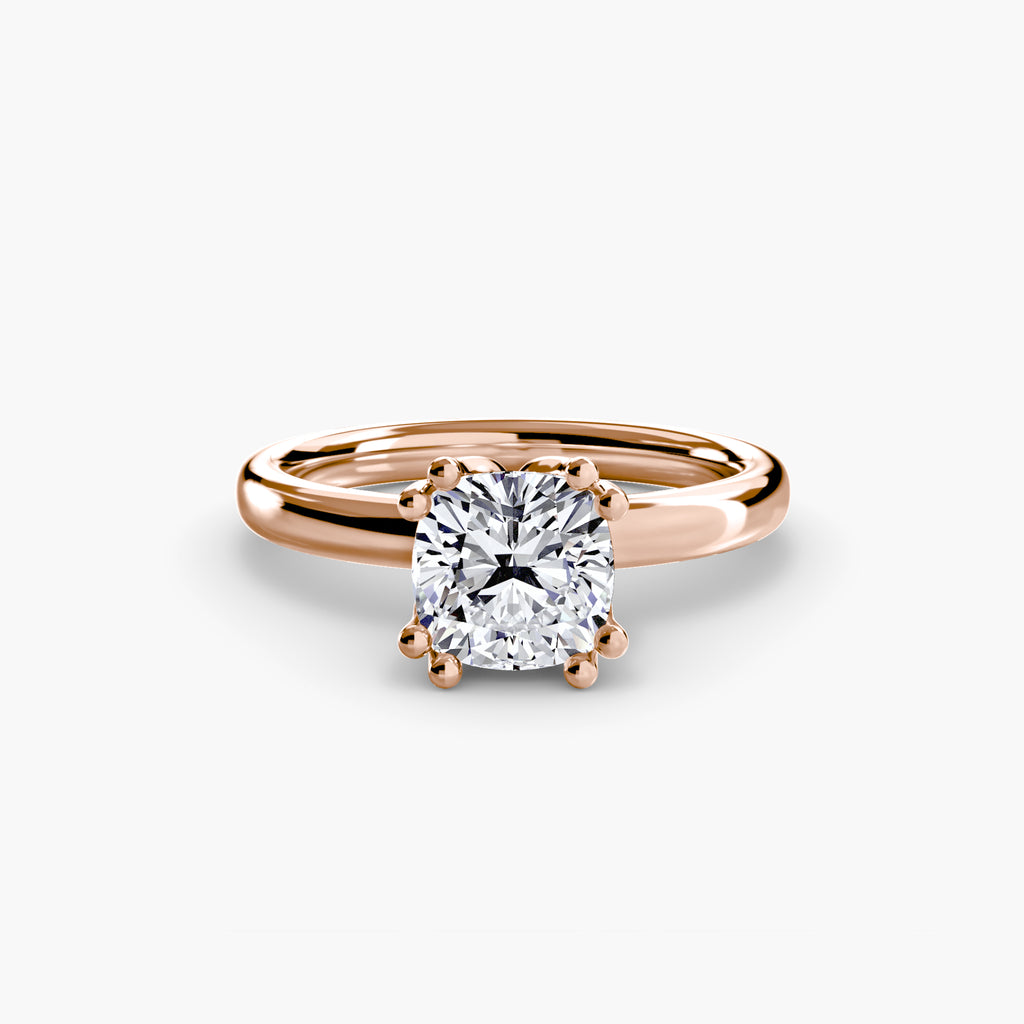 Giorgi Double Prong Solitaire Ring