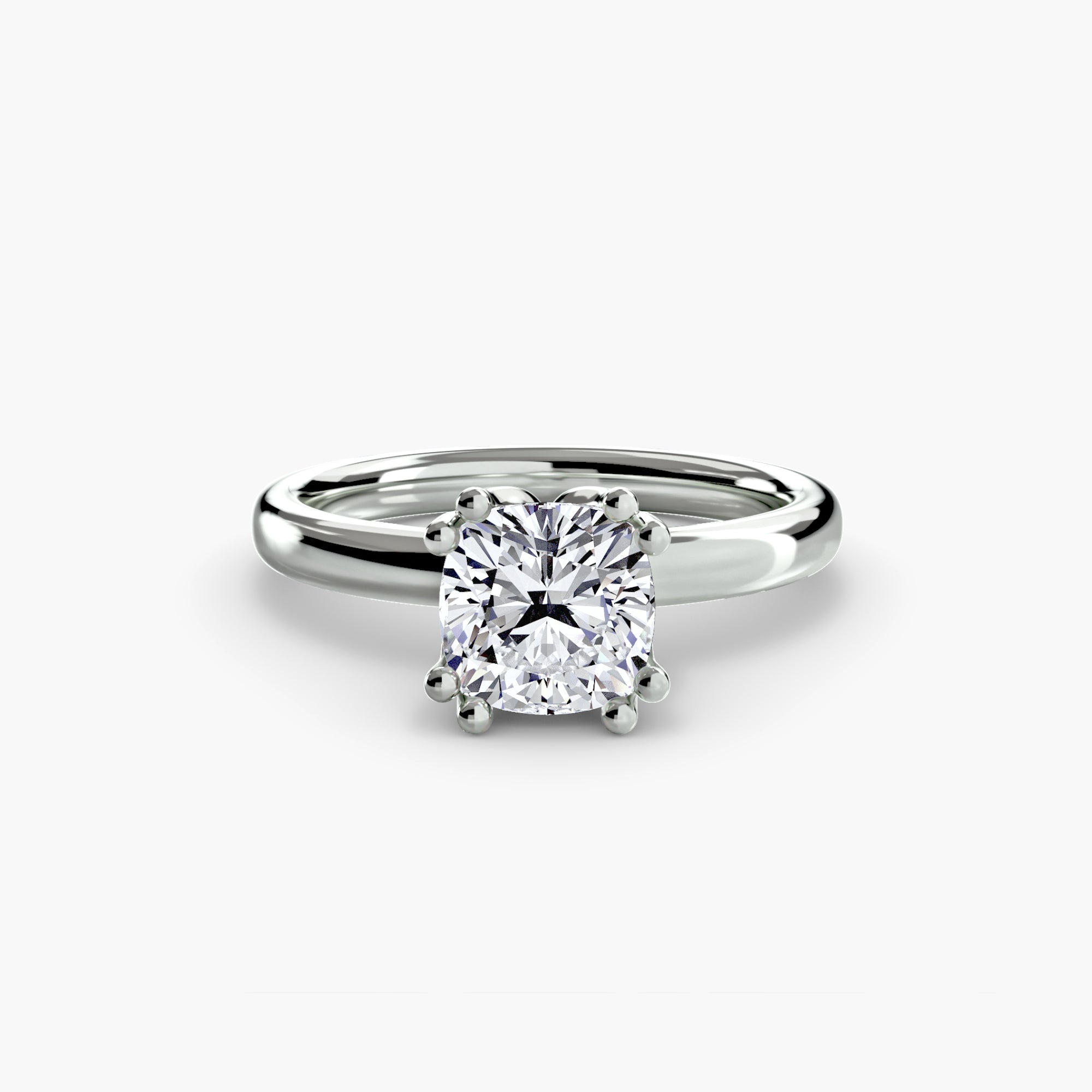 Giorgi Double Prong Solitaire Ring