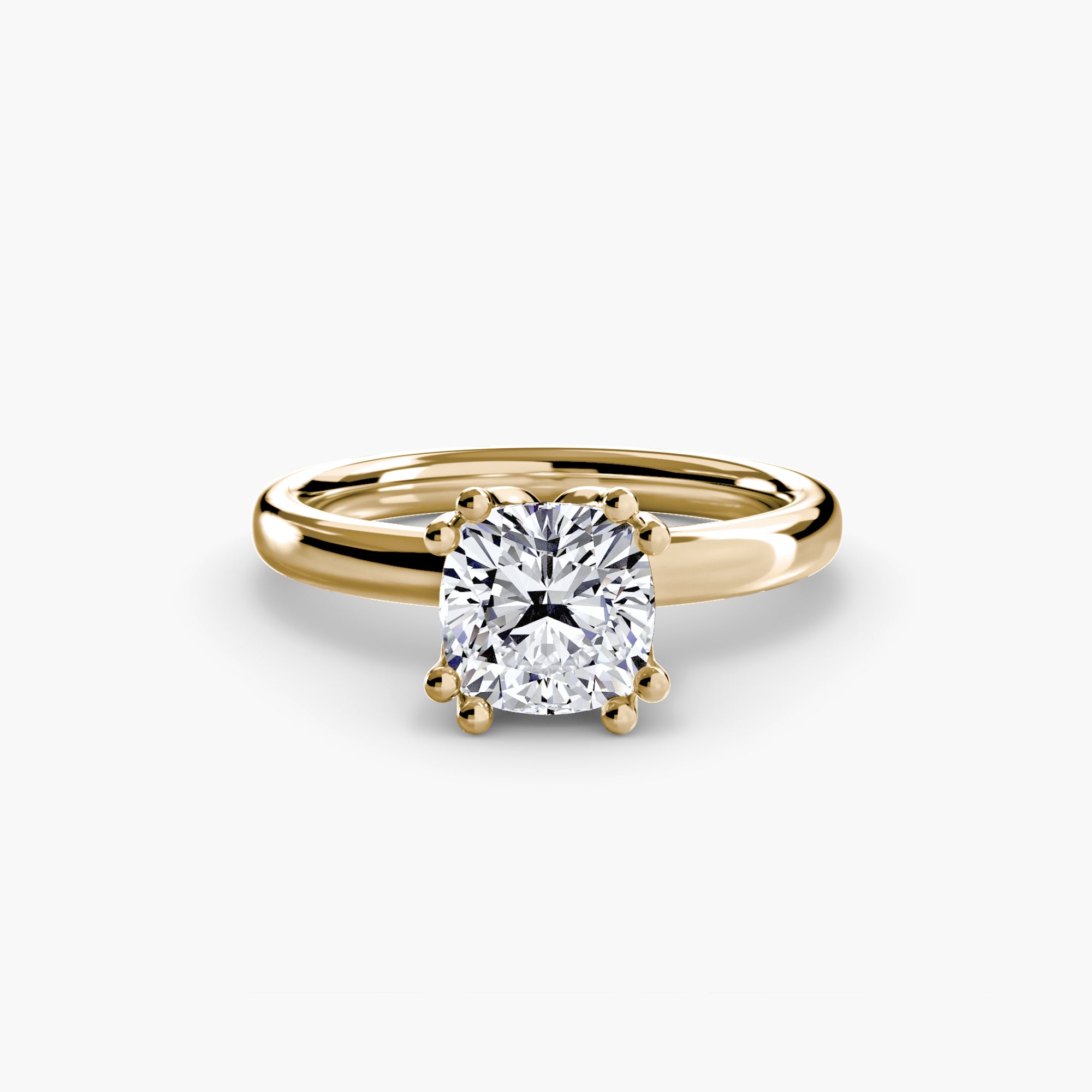 Giorgi Double Prong Solitaire Ring