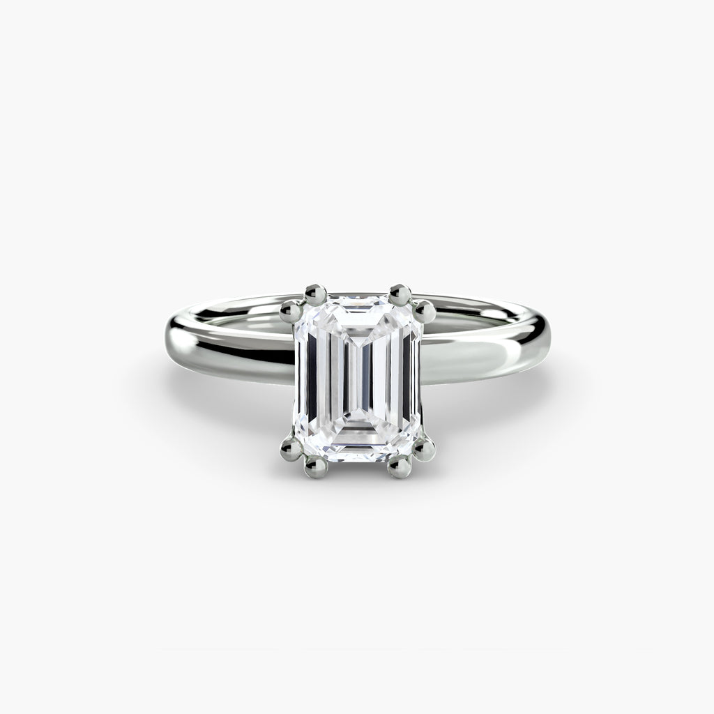 Giorgi Double Prong Solitaire Ring
