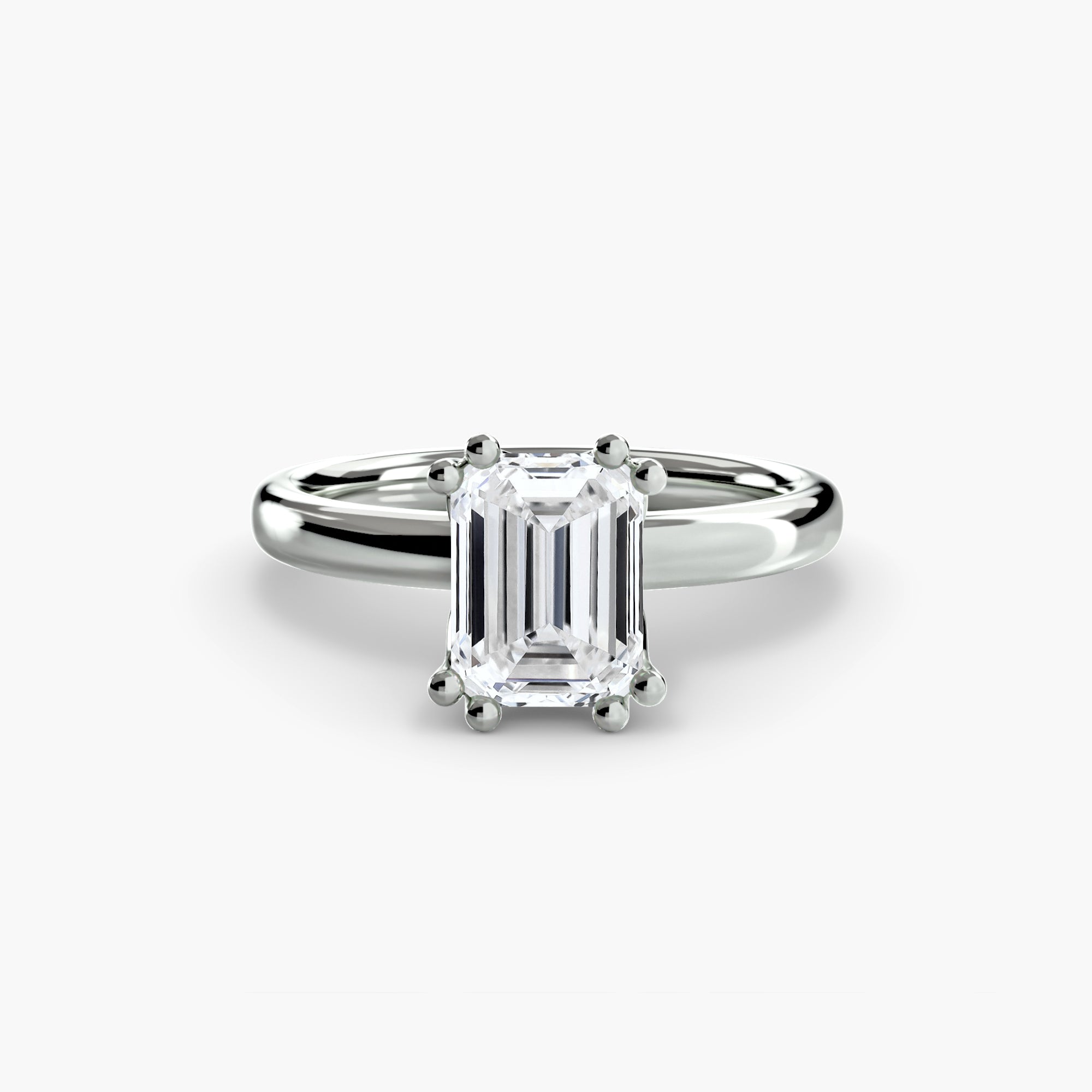Giorgi Double Prong Solitaire Ring