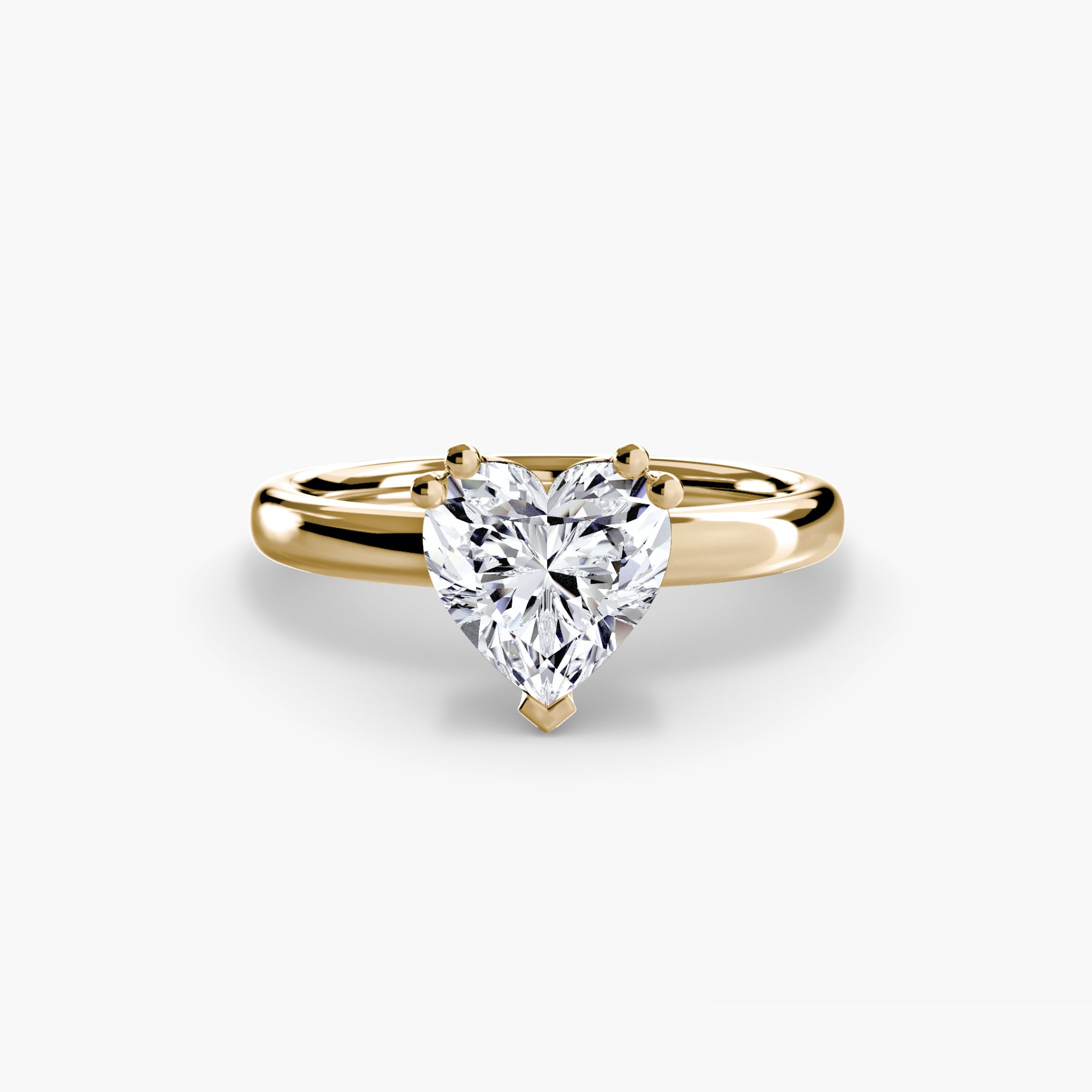Giorgi Double Prong Solitaire Ring