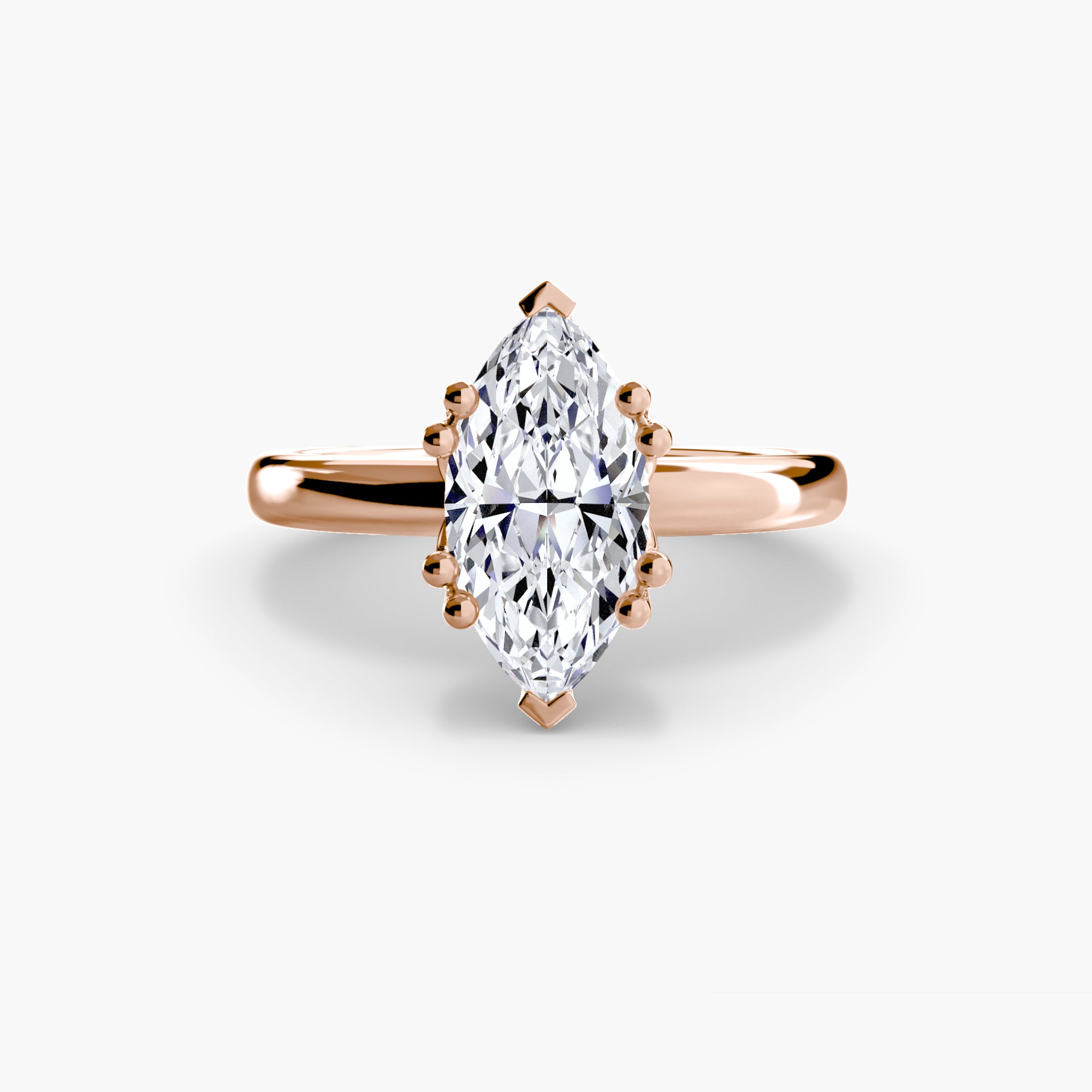 Giorgi Double Prong Solitaire Ring