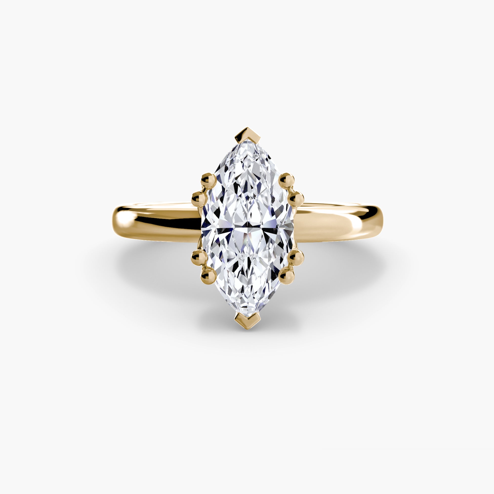 Giorgi Double Prong Solitaire Ring