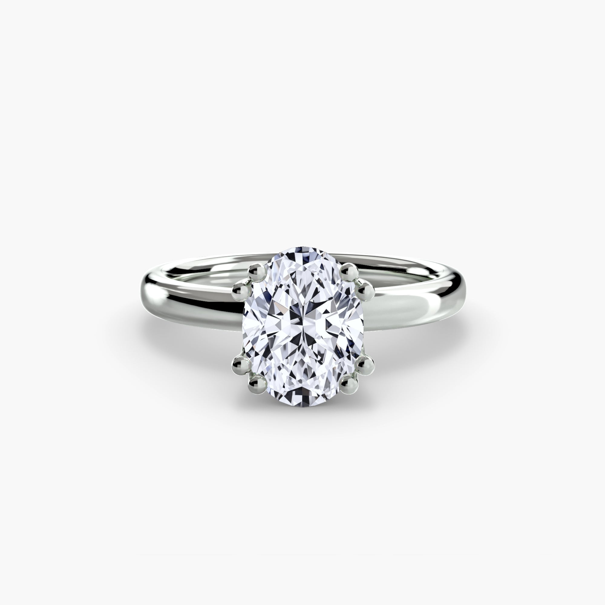 Giorgi Double Prong Solitaire Ring