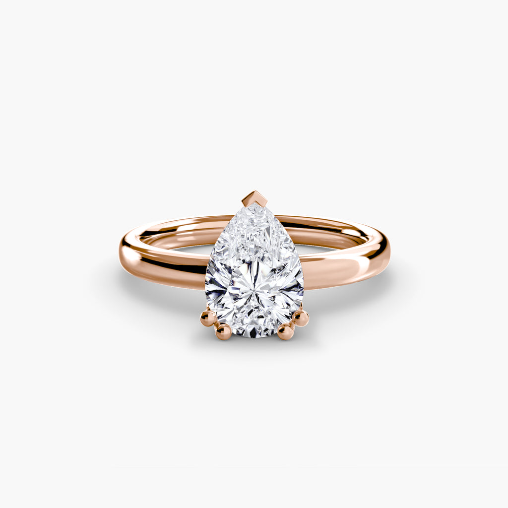Giorgi Double Prong Solitaire Ring