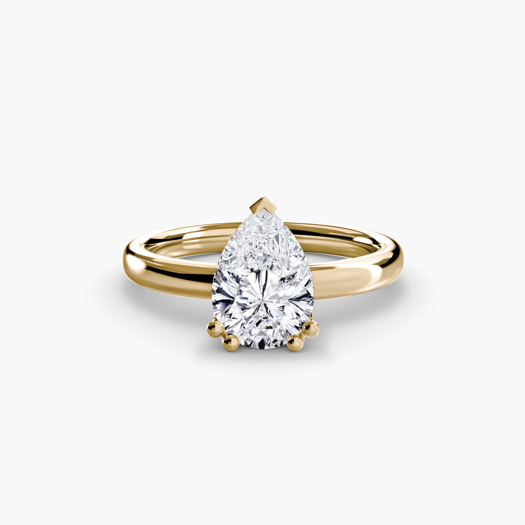 Giorgi Double Prong Solitaire Ring