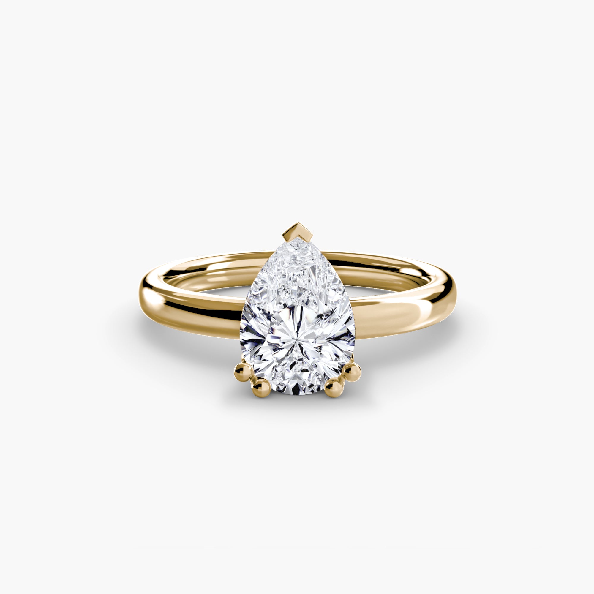 Giorgi Double Prong Solitaire Ring