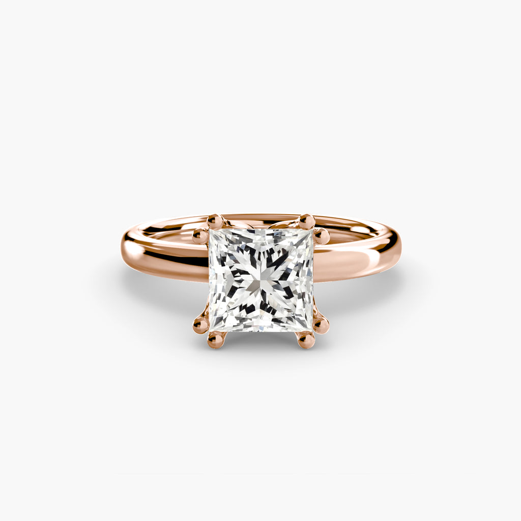 Giorgi Double Prong Solitaire Ring