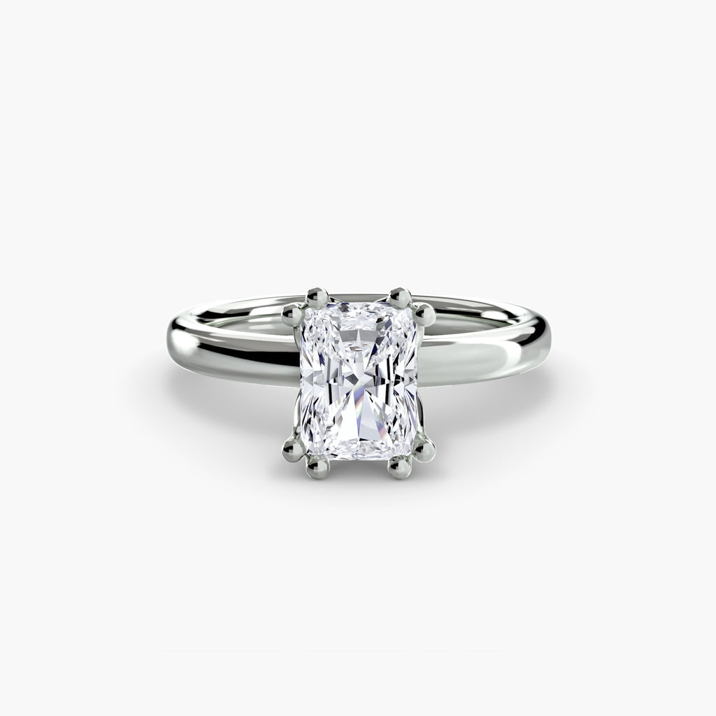 Giorgi Double Prong Solitaire Ring