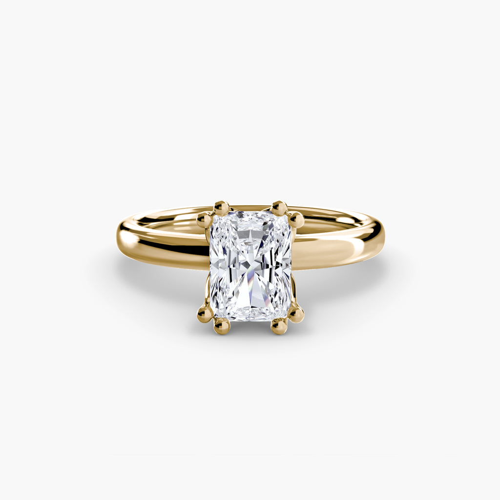Giorgi Double Prong Solitaire Ring