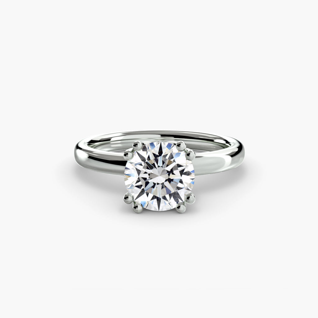 Giorgi Double Prong Solitaire Ring