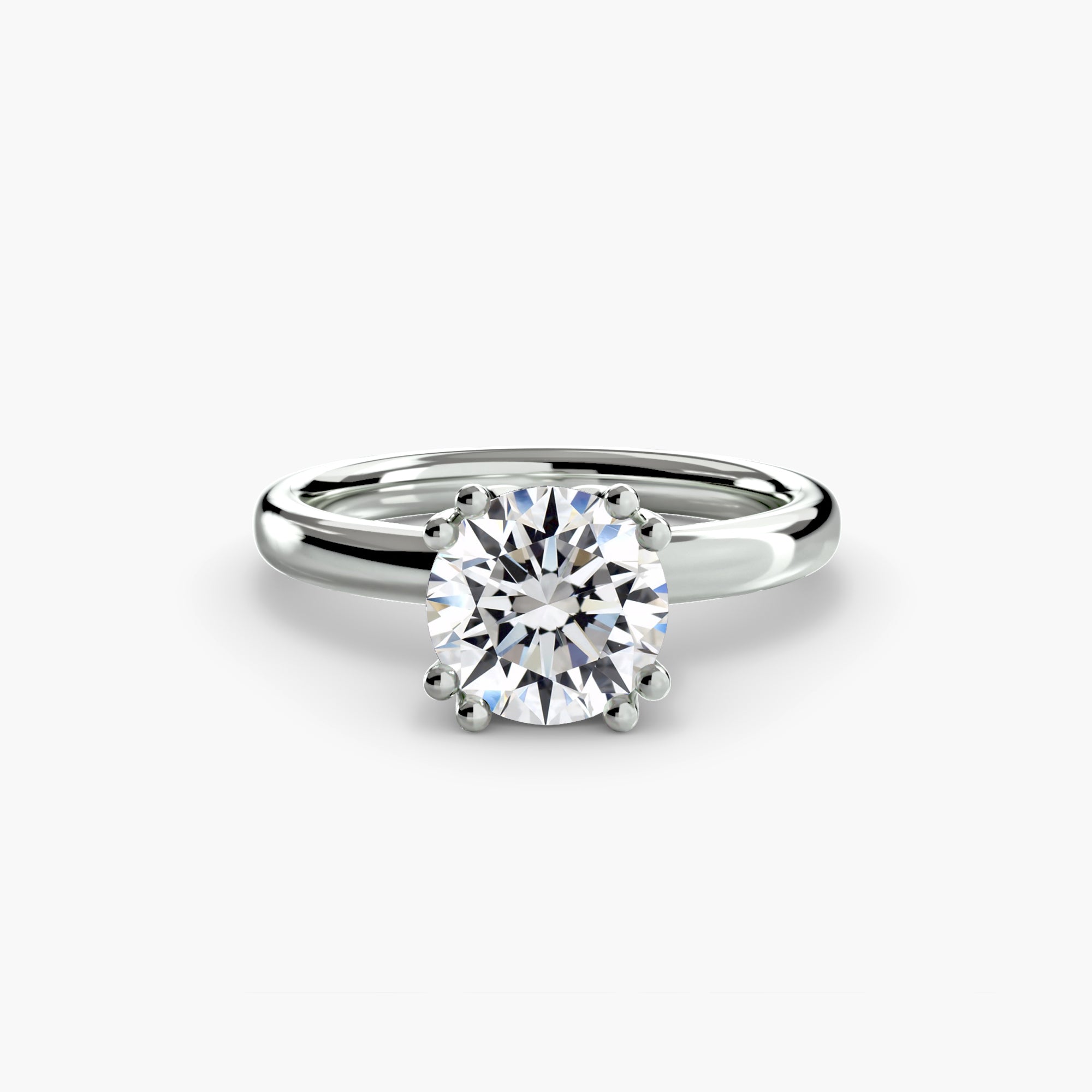 Giorgi Double Prong Solitaire Ring
