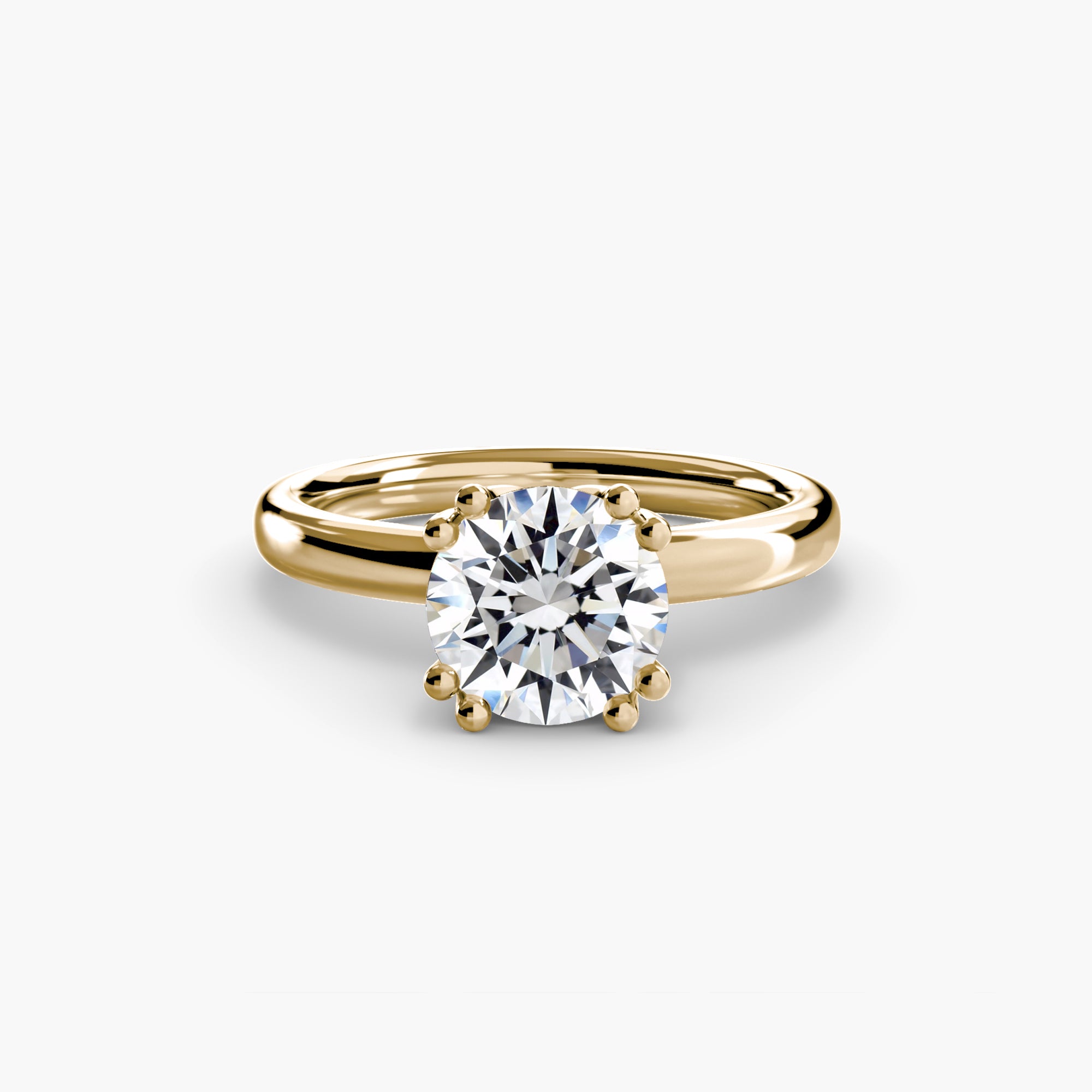 Giorgi Double Prong Solitaire Ring